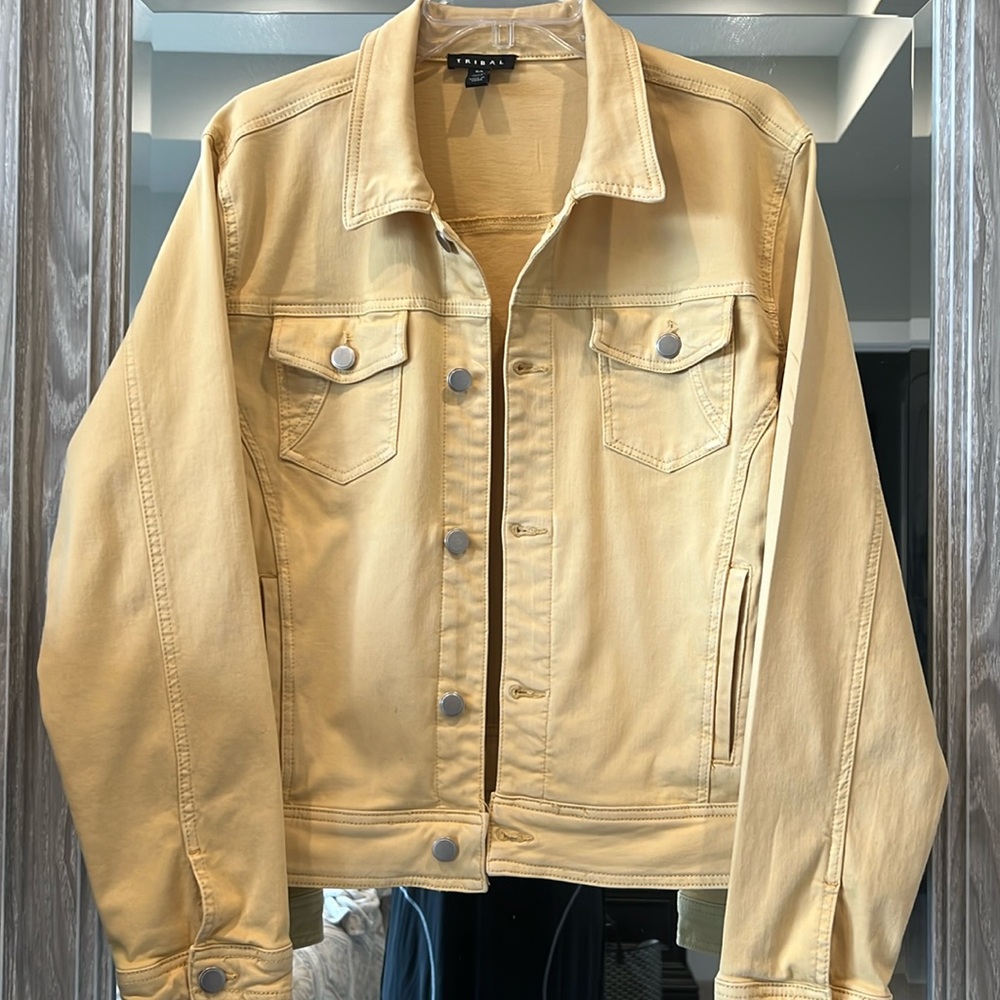 TRIBAL Stretch Denim Jacket